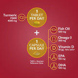 Seven Seas Omega-3 Fish Oil & Turmeric with Vitamin D 30 Day Duo Pack   60 per pack GOODS M&S   