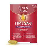 Seven Seas Omega-3 Fish Oil Max Strength with Vitamin D Capsules   30 per pack GOODS M&S   