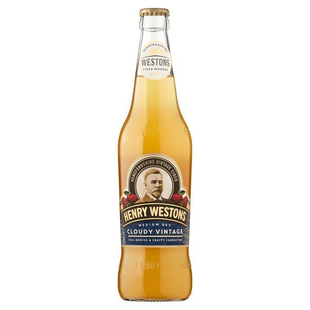 Henry Westons Cloudy Vintage Cider   500ml GOODS M&S   