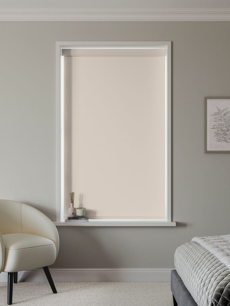 Next oatmeal blackout roller blind - British product