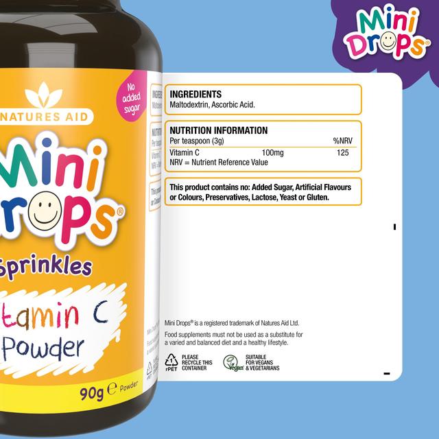 Natures Aid Mini Drops Vitamin C Sprinkles   90g GOODS M&S   