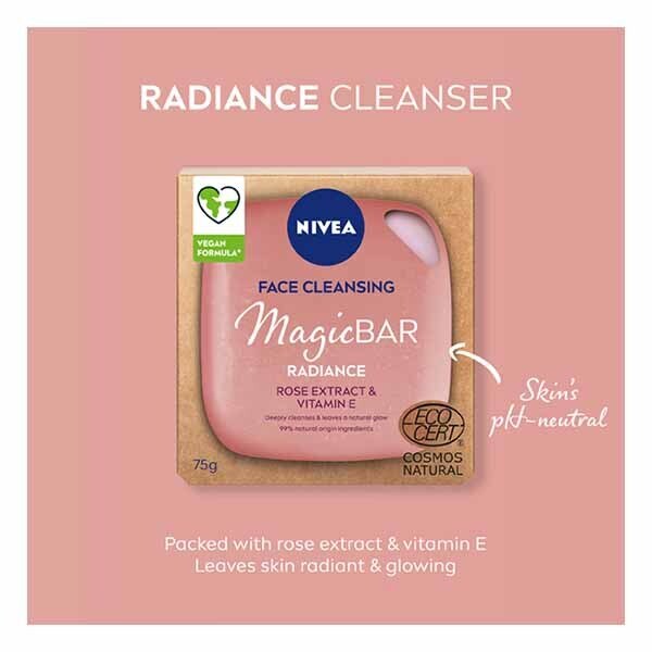 Nivea Magicbar Rose & Vitamin E Face Cleansing Bar 75G GOODS Superdrug   