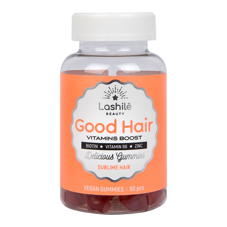 Lashilé Beauty Good Hair Vitamins Boost Sublime Hair Tutti Frutti Flavour 60 Vegan Gummies GOODS Holland&Barrett   