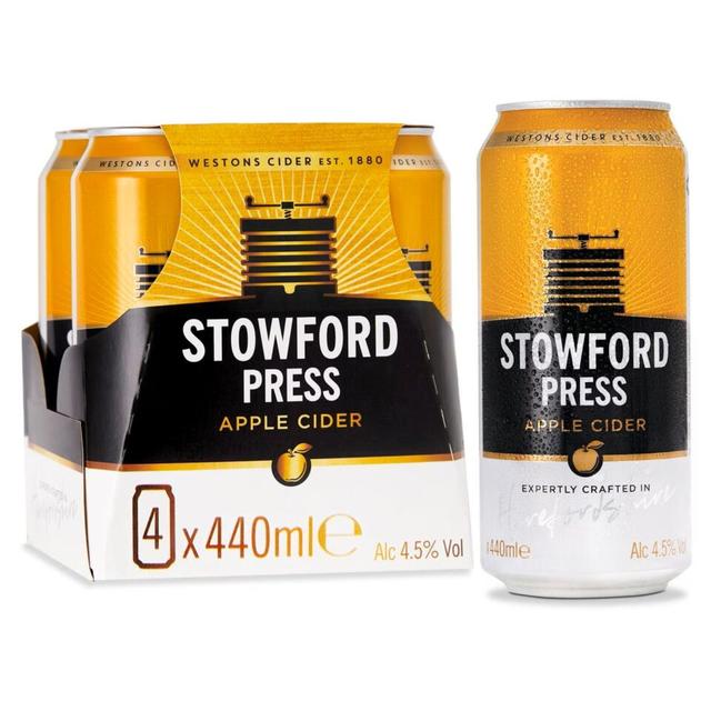 Stowford Press Medium Dry Cider   4 x 440ml GOODS M&S   