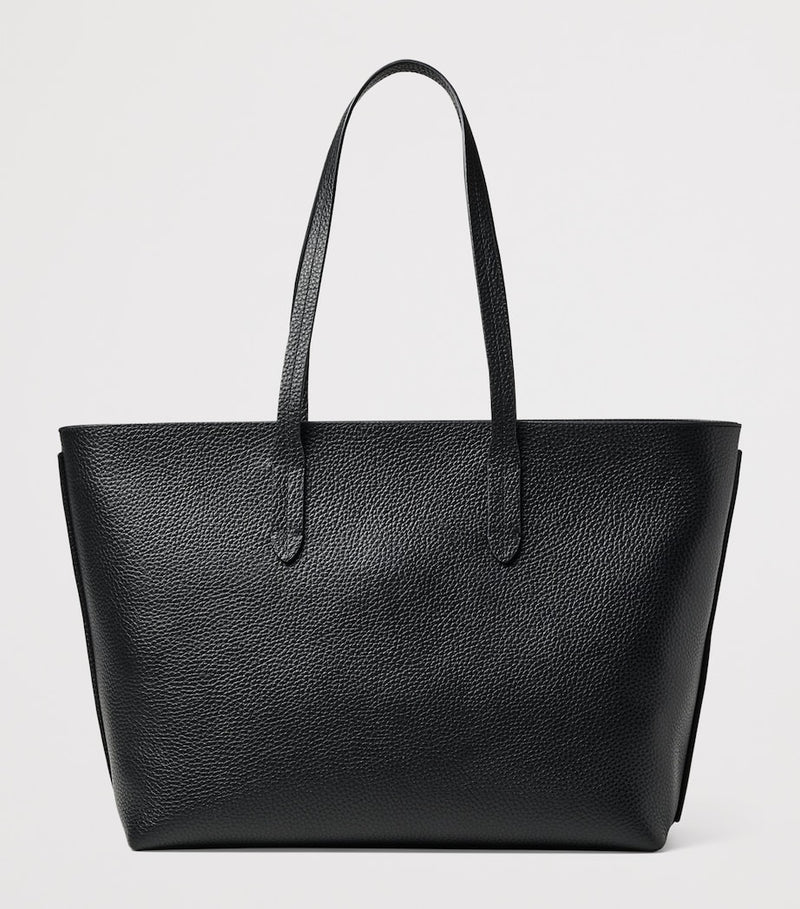 Aspinal of London East West tote bag leather - British product
