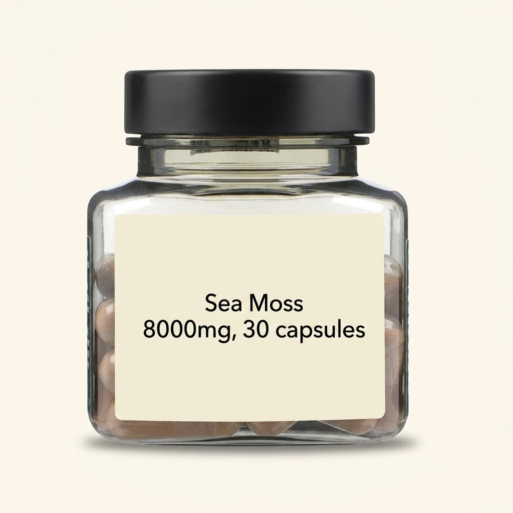 Holland & Barrett sea moss vegan capsules 8000mg - British product