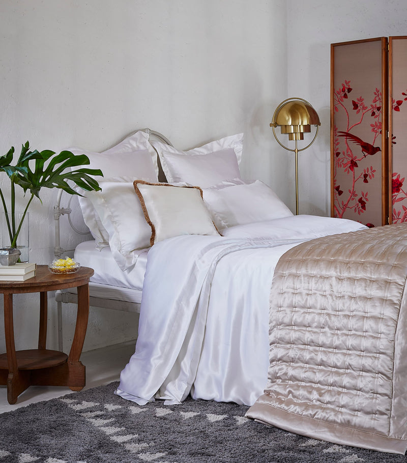 Gingerlily Silk King Duvet Cover (225cm x 220cm), UK version