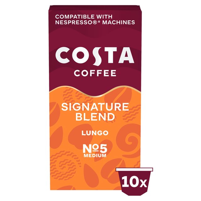 Costa Coffee Nespresso Compatible Signature Blend Lungo   10 per pack GOODS M&S   