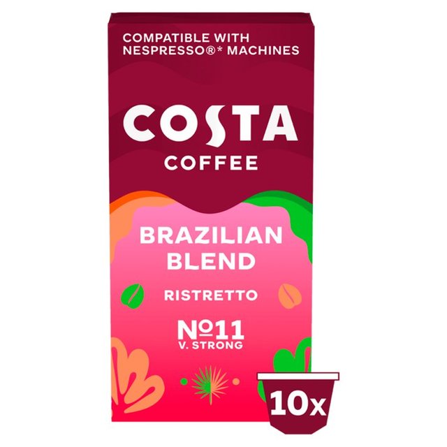 Costa Coffee Nespresso Compatible Brazilian Blend Ristretto   10 per pack GOODS M&S   