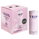 TRIP CBD Infused Elderflower Mint   4 x 250ml GOODS M&S   