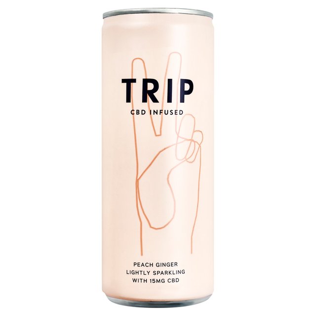 TRIP CBD Infused Peach Ginger   250ml GOODS M&S   