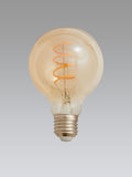 LED retro spiral globe light bulb 4W ES, UK version