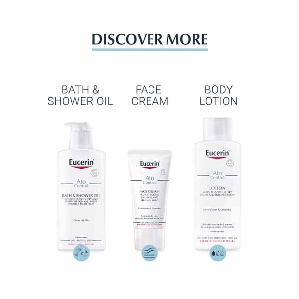 Eucerin AtoControl Bath & Shower Oil for Dry Skin 400ml GOODS Superdrug   