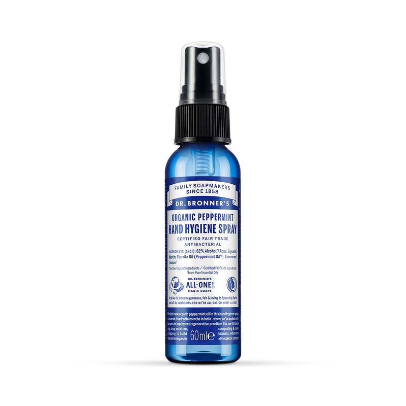 Dr Bronner Organic Peppermint Hand Hygiene Spray 60ml