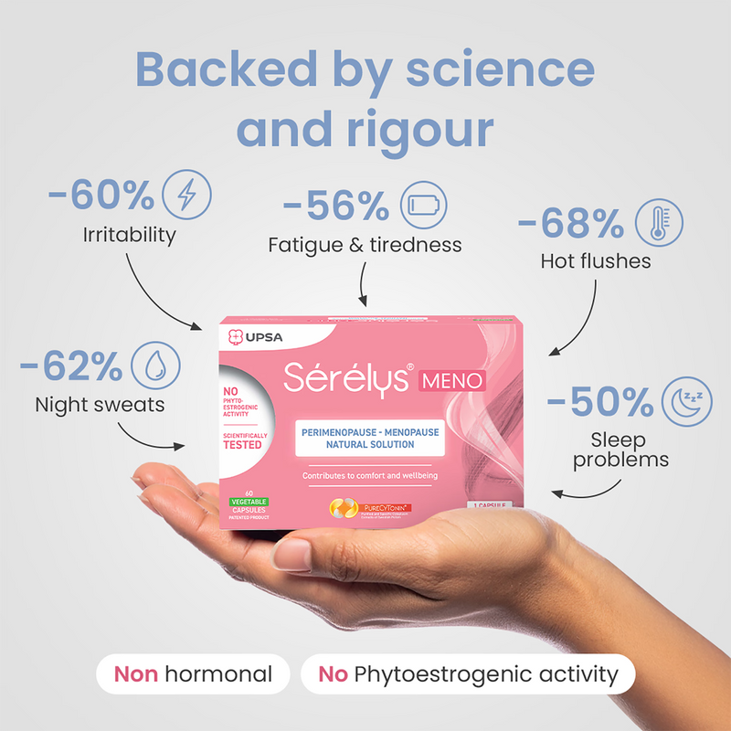Sérélys menopause supplement 30 capsules, UK version
