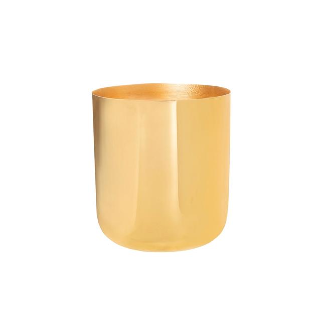 Sass & Belle Polished Gold Metal Planter GOODS M&S   