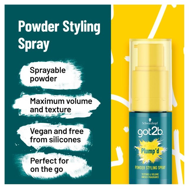 Schwarzkopf got2b Plump'd Powder Spray   8g