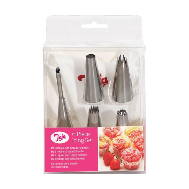 Tala Icing Bag Set with 6 Nozzles    6 per pack