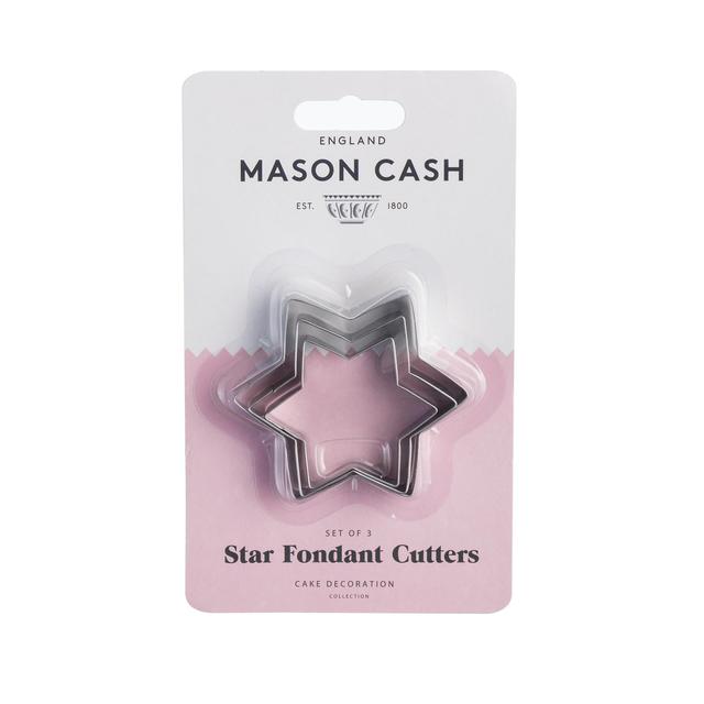 Mason Cash Set 3 Star Mini Fondant Cutters   3 per pack GOODS M&S   