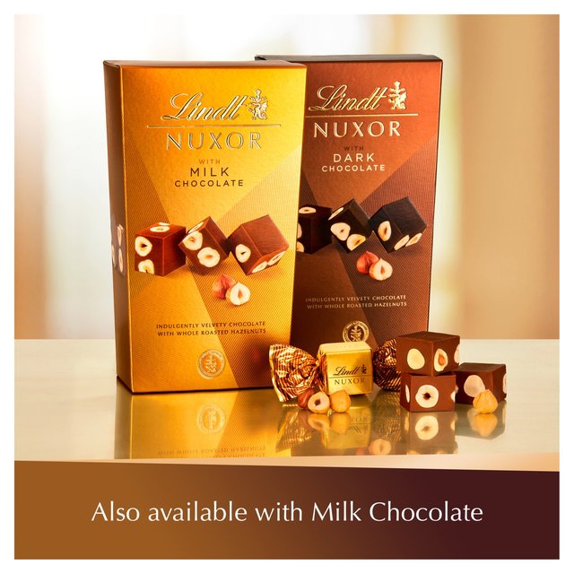 Lindt NUXOR Dark Gianduja Chocolate with Hazelnuts   165g GOODS M&S   