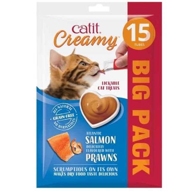 Catit Creamy Salmon & Prawn Cat Treat GOODS M&S   