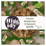 Higgidy Porcini Mushroom & Spinach Vegan Quiche   155g GOODS M&S   