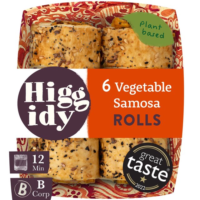 Higgidy Vegetable Samosa Vegan Rolls   160g GOODS M&S   