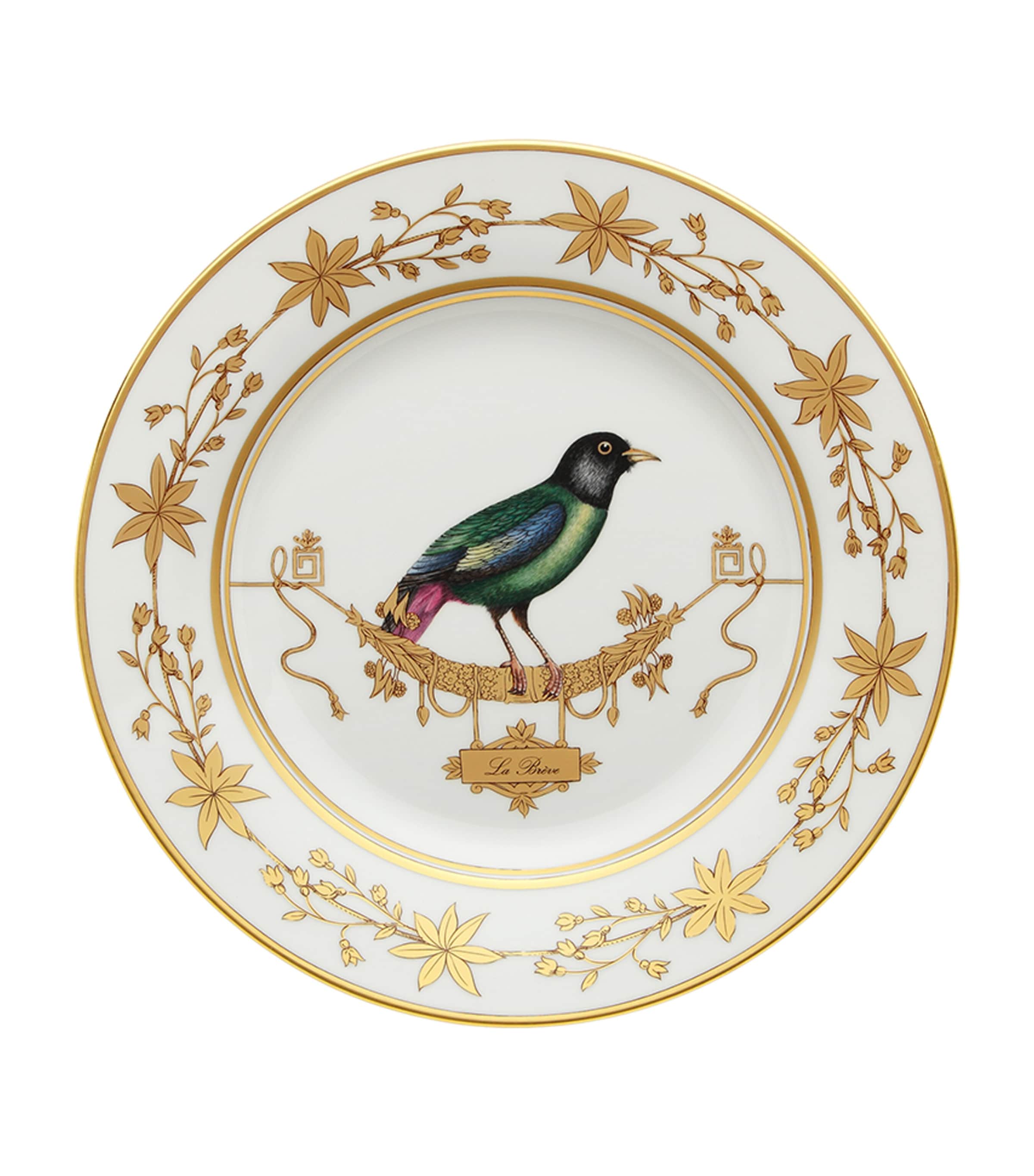 GINORI 1735 Volière La Brève plate 26.5cm - British product