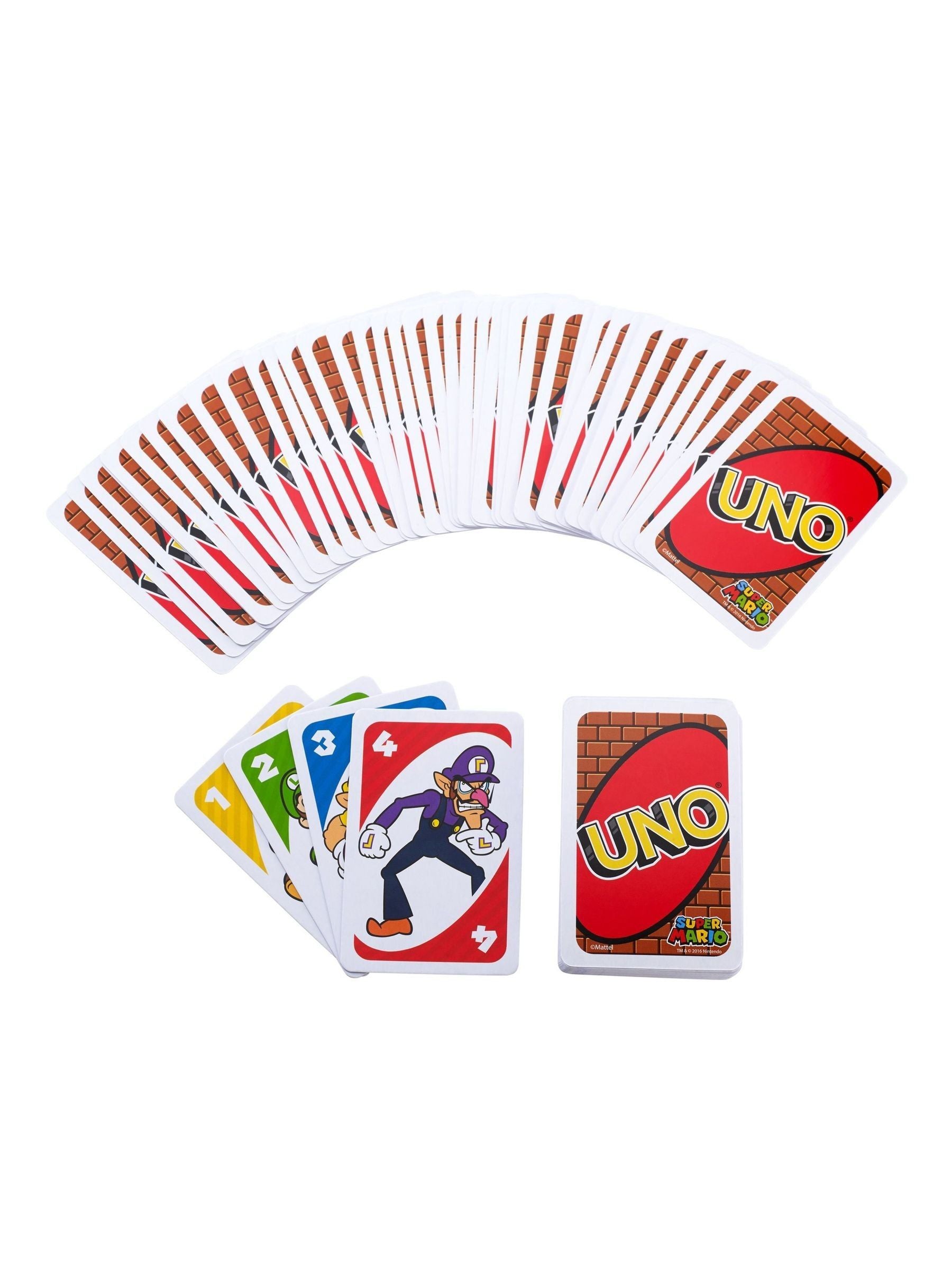 UNO Super Mario Bros card game (British brand)