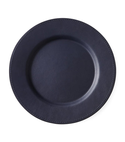 Harrods Ralph Lauren Home Leather Wyatt Charger Plate 34.5cm- Buy online at McGrocer
