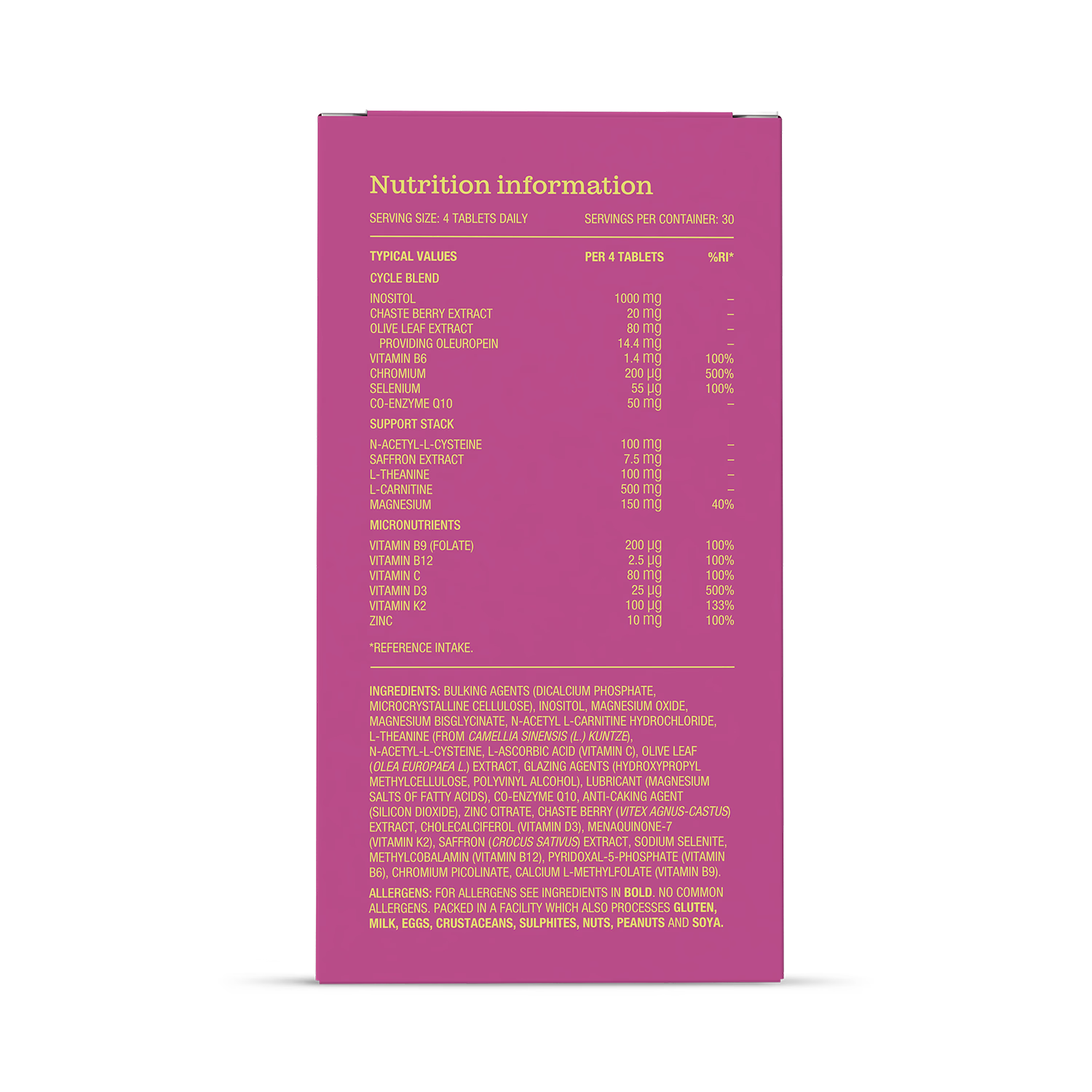 Free Soul Her Cycle supplement 30 servings, imported from the UK