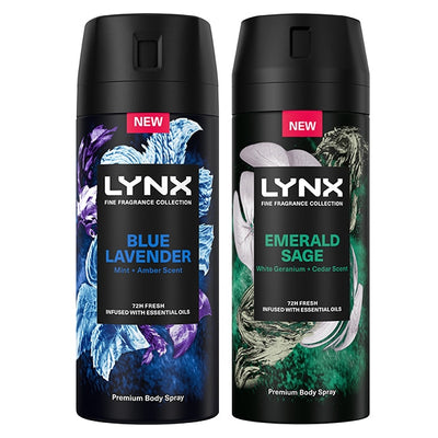 Superdrug Lynx Premium Deodorant Bodyspray Sage and Lavender Bundle 300ml- Buy online at McGrocer