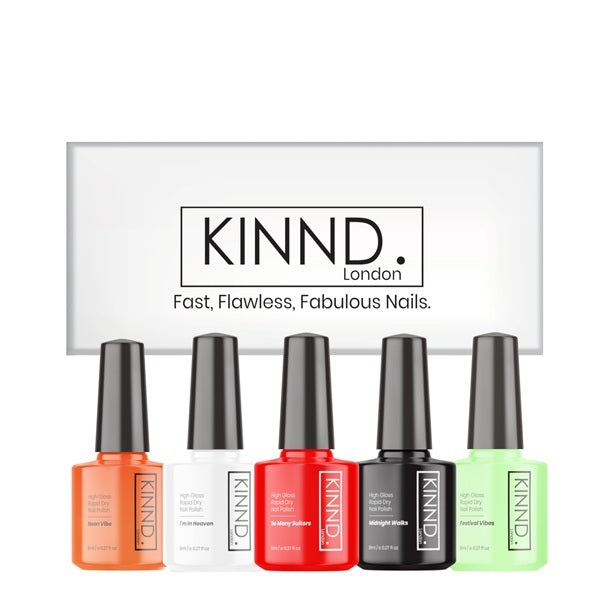 KINND London Halloween nail polish set 5x8ml, imported from the UK