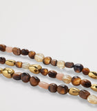 Monica Vinader gold vermeil gemstone beaded necklace, UK version