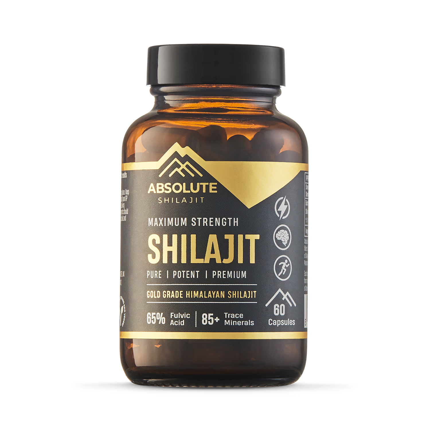 Absolute Shilajit shilajit extract 500 mg capsules 60, UK version