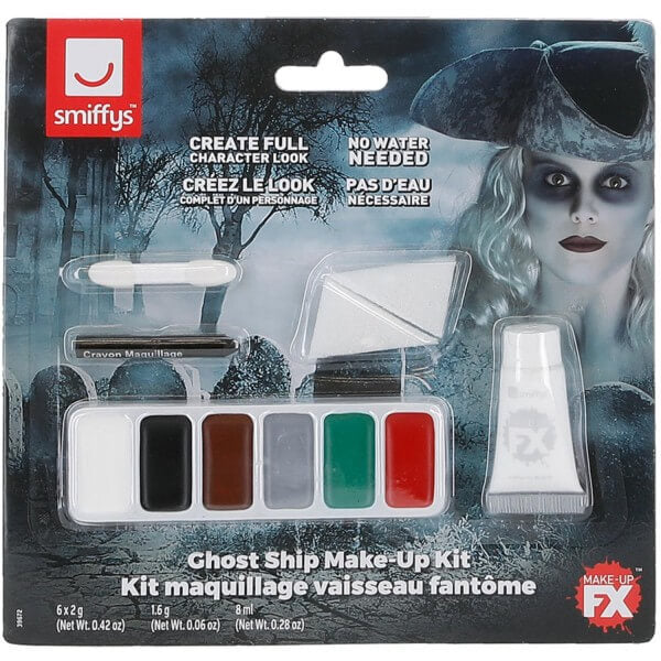 Smiffys Ghost Ship Make Up Kit, imported from the UK