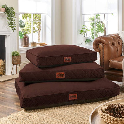 Argos Paws For Slumber Luxury Chocolate Pet Bed - Medium- Buy online at McGrocer