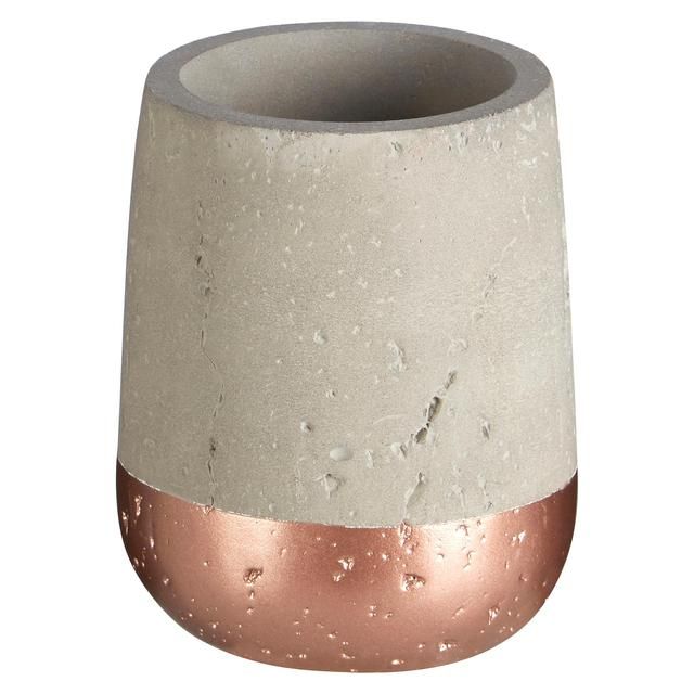 Premier Housewares Neptune Tumbler Concrete and Copper GOODS M&S   