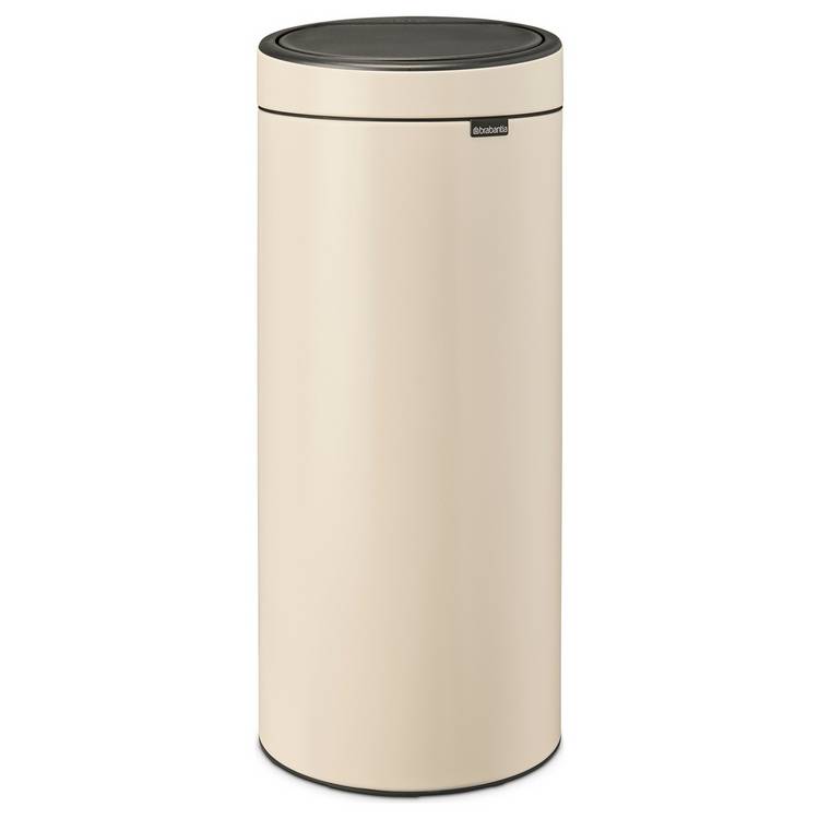 Brabantia touch bin soft beige 30L, UK version