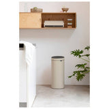 Brabantia touch bin soft beige 30L, UK version