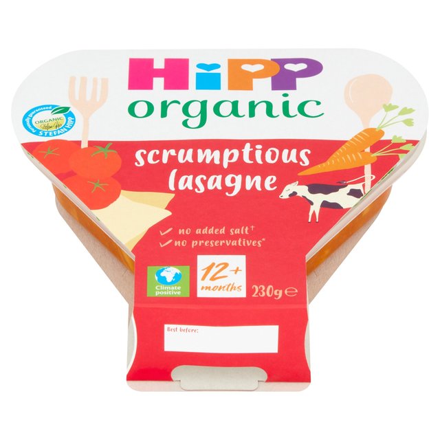 HiPP Organic Scrumptious Lasagne Toddler Tray Meal 1-3 Years    230g