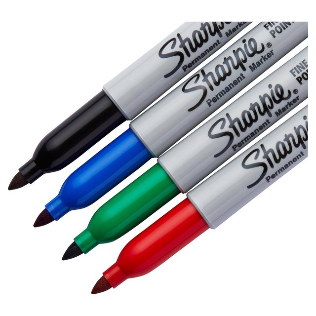 Sharpie Permanent Marker Assorted   4 per pack