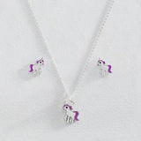 Revere unicorn enamel jewellery set, imported from the UK