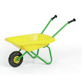Kids wheelbarrow with metal frame and plastic bucket, imported from the UK