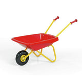 Kids metal and plastic wheelbarrow red yellow, imported from the UK