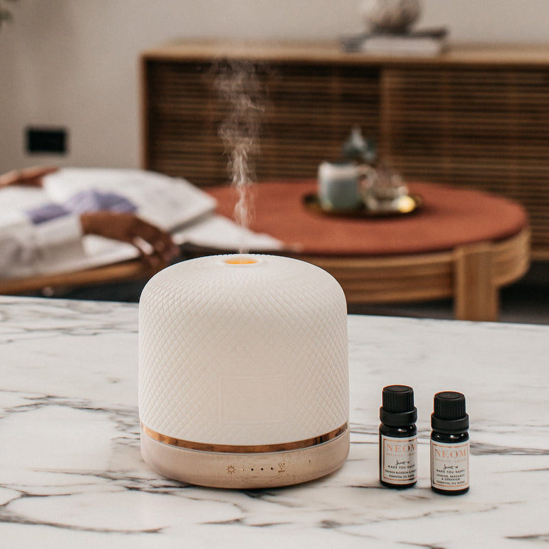 NEOM Wellbeing Pod Luxe essential oil diffuser, imported from the UK