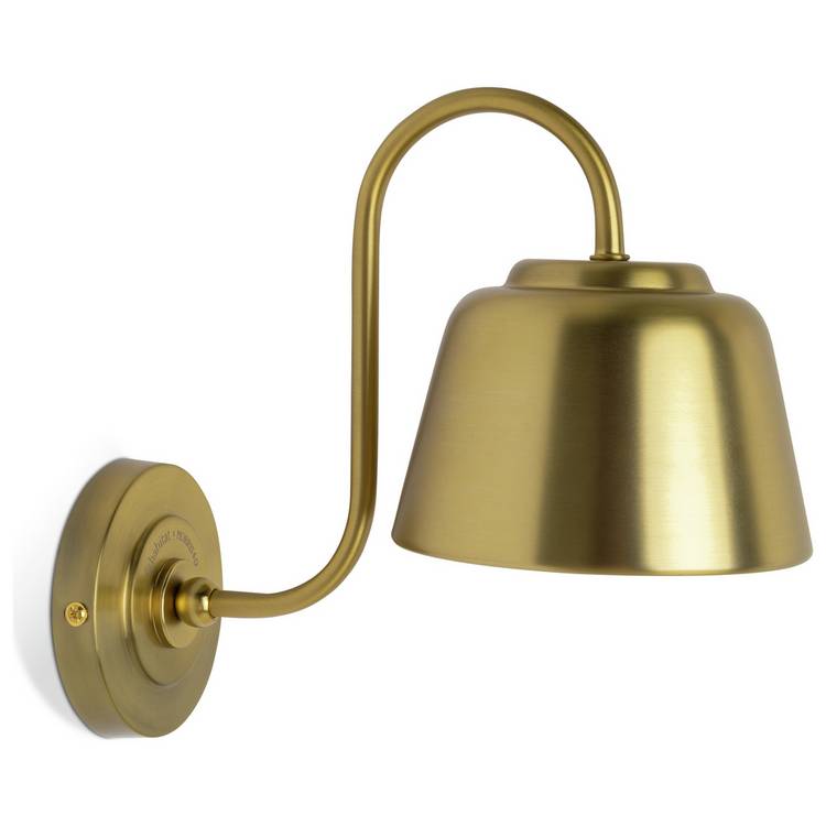 Habitat and Morris and Co brass wall light library, British product
