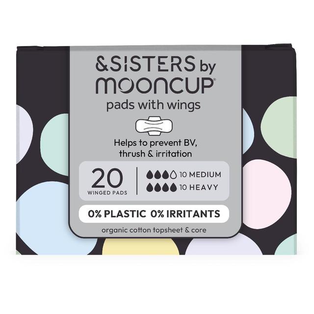 &SISTERS by Mooncup Organic Cotton Pads Mixed Day & Night   20 per pack GOODS M&S   