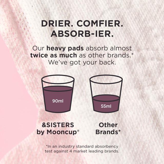 &SISTERS by Mooncup Organic Cotton Pads Mixed Day & Night   20 per pack GOODS M&S   