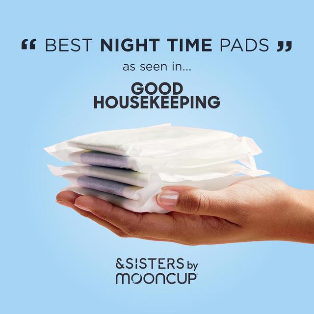 &SISTERS by Mooncup Organic Cotton Pads Heavy/Night   10 per pack GOODS M&S   